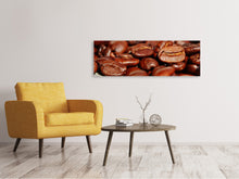 Load image into Gallery viewer, Panoramic Canvas Print Giant coffee beans