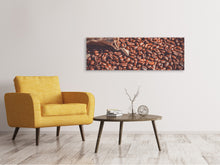 Load image into Gallery viewer, Panoramic Canvas Print Many coffee beans