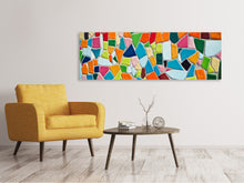 Load image into Gallery viewer, Panoramic Canvas Print Mosaic stones