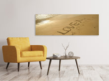 Load image into Gallery viewer, Panoramic Canvas Print Sign in the sand