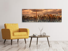 Load image into Gallery viewer, Panoramic Canvas Print Toronto at dusk