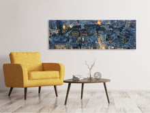 Load image into Gallery viewer, Panoramic Canvas Print Paris in the evening