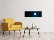 Load image into Gallery viewer, Panoramic Canvas Print Imposing full moon