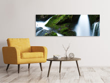 Load image into Gallery viewer, Panoramic Canvas Print Wild waterfall