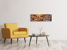Load image into Gallery viewer, Panoramic Canvas Print Mountain waters