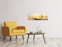 Load image into Gallery viewer, Panoramic Canvas Print Artful fisherman