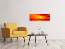 Load image into Gallery viewer, Panoramic Canvas Print A fisherman in the sunset