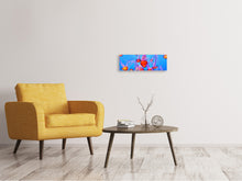 Load image into Gallery viewer, Panoramic Canvas Print Colorful jellyfish