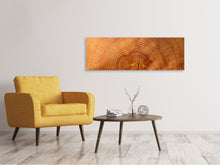 Load image into Gallery viewer, Panoramic Canvas Print tree rings