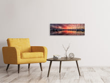 Load image into Gallery viewer, Panoramic Canvas Print Evening mood in the harbor