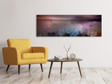 Load image into Gallery viewer, Panoramic Canvas Print Smog in Hong Kong