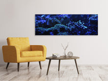 Load image into Gallery viewer, Panoramic Canvas Print Coral reef in blue
