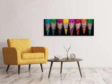 Load image into Gallery viewer, Panoramic Canvas Print Crayons in the water