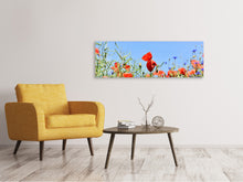 Load image into Gallery viewer, Panoramic Canvas Print The poppy in the flower meadow