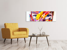 Load image into Gallery viewer, Panoramic Canvas Print Make up art