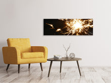 Load image into Gallery viewer, Panoramic Canvas Print A sparkler