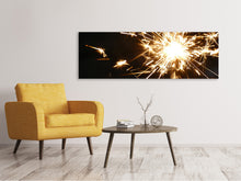 Load image into Gallery viewer, Panoramic Canvas Print A sparkler