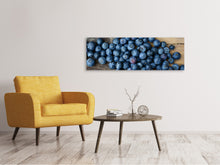 Load image into Gallery viewer, Panoramic Canvas Print Fresh blueberries
