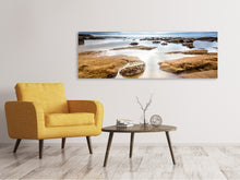 Load image into Gallery viewer, Panoramic Canvas Print Mystic mood by the sea