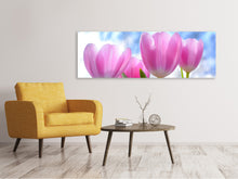 Load image into Gallery viewer, Panoramic Canvas Print Tulips in nature