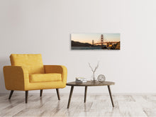 Load image into Gallery viewer, Panoramic Canvas Print At the Golden Gate Bridge