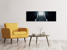 Load image into Gallery viewer, Panoramic Canvas Print Escalator in the dark