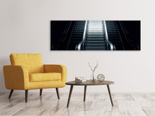 Load image into Gallery viewer, Panoramic Canvas Print Escalator in the dark