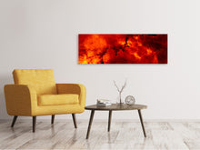 Load image into Gallery viewer, Panoramic Canvas Print Red starry sky