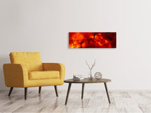 Load image into Gallery viewer, Panoramic Canvas Print Red starry sky