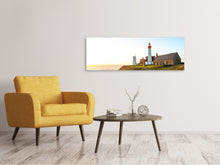 Load image into Gallery viewer, Panoramic Canvas Print The lighthouse at sunrise