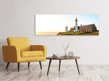 Load image into Gallery viewer, Panoramic Canvas Print The lighthouse at sunrise