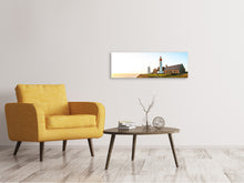 Load image into Gallery viewer, Panoramic Canvas Print The lighthouse at sunrise