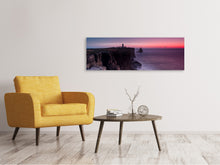 Load image into Gallery viewer, Panoramic Canvas Print The lighthouse at dusk