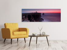 Load image into Gallery viewer, Panoramic Canvas Print The lighthouse at dusk