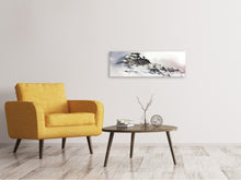 Load image into Gallery viewer, Panoramic Canvas Print A winter in the mountains