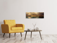 Load image into Gallery viewer, Panoramic Canvas Print Light spectacle on the sea