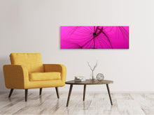 Load image into Gallery viewer, Panoramic Canvas Print Dandelion in pink