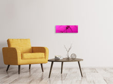 Load image into Gallery viewer, Panoramic Canvas Print Dandelion in pink