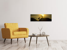 Load image into Gallery viewer, Panoramic Canvas Print Climbing in the mountains