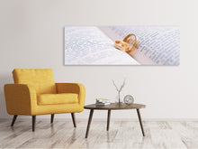 Load image into Gallery viewer, Panoramic Canvas Print The wedding rings