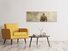 Load image into Gallery viewer, Panoramic Canvas Print Buddha in the nebulous light
