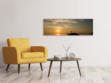 Load image into Gallery viewer, Panoramic Canvas Print Love the sunset by the sea