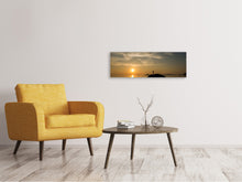Load image into Gallery viewer, Panoramic Canvas Print Love the sunset by the sea