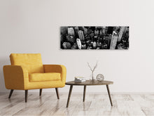 Load image into Gallery viewer, Panoramic Canvas Print New York from above