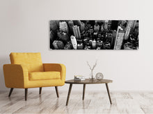 Load image into Gallery viewer, Panoramic Canvas Print New York from above