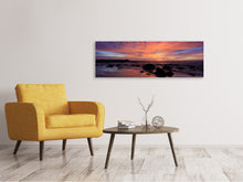 Load image into Gallery viewer, Panoramic Canvas Print Colorful sunset