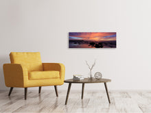Load image into Gallery viewer, Panoramic Canvas Print Colorful sunset