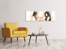 Load image into Gallery viewer, Panoramic Canvas Print 2 women