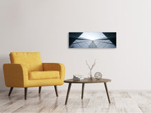 Load image into Gallery viewer, Panoramic Canvas Print Glass architecture