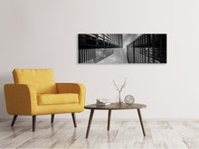 Load image into Gallery viewer, Panoramic Canvas Print Many skyscrapers
